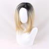 Halloween Bride of Chucky Women Tiffany Blonde Omber Black Hair Middle Parting Wigs Jennifer Tilly Cosplay Wig + WigCap
