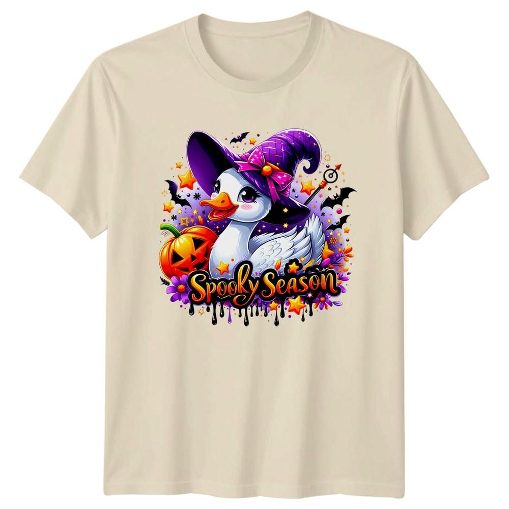 Spooky Season Duck Halloween Witch Hat Unisex Graphic Tee Unisex Unisexs TShirt
