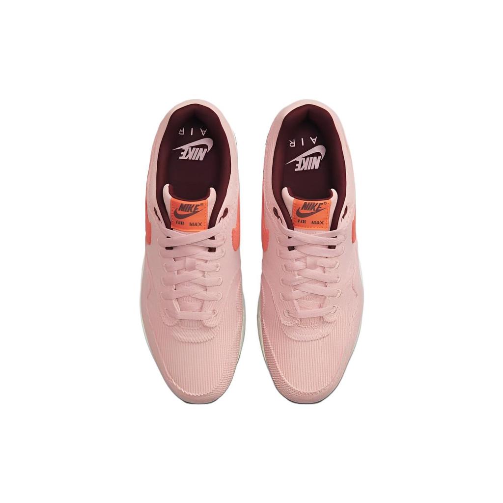 Nike Air Max 1 Premium Coral Stardust Corduroy Unisex Sneakers Pink Bright-Coral Oxen-Brown FB8915-600