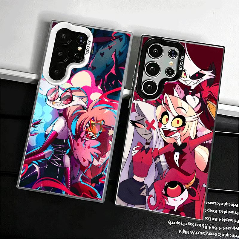 Мягкий чехол для телефона Hazbin Hotel Anime для Samsung Galaxy S24 S25 FE S26 Edge S23 Ultra S22 Plus S21 + Ударопрочная задняя крышка