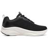 Skechers D'lux Fitness Мужские Черно-белые Низкие Беговые Кроссовки Комфортная Амортизация Износостойкие 232617-BKGY