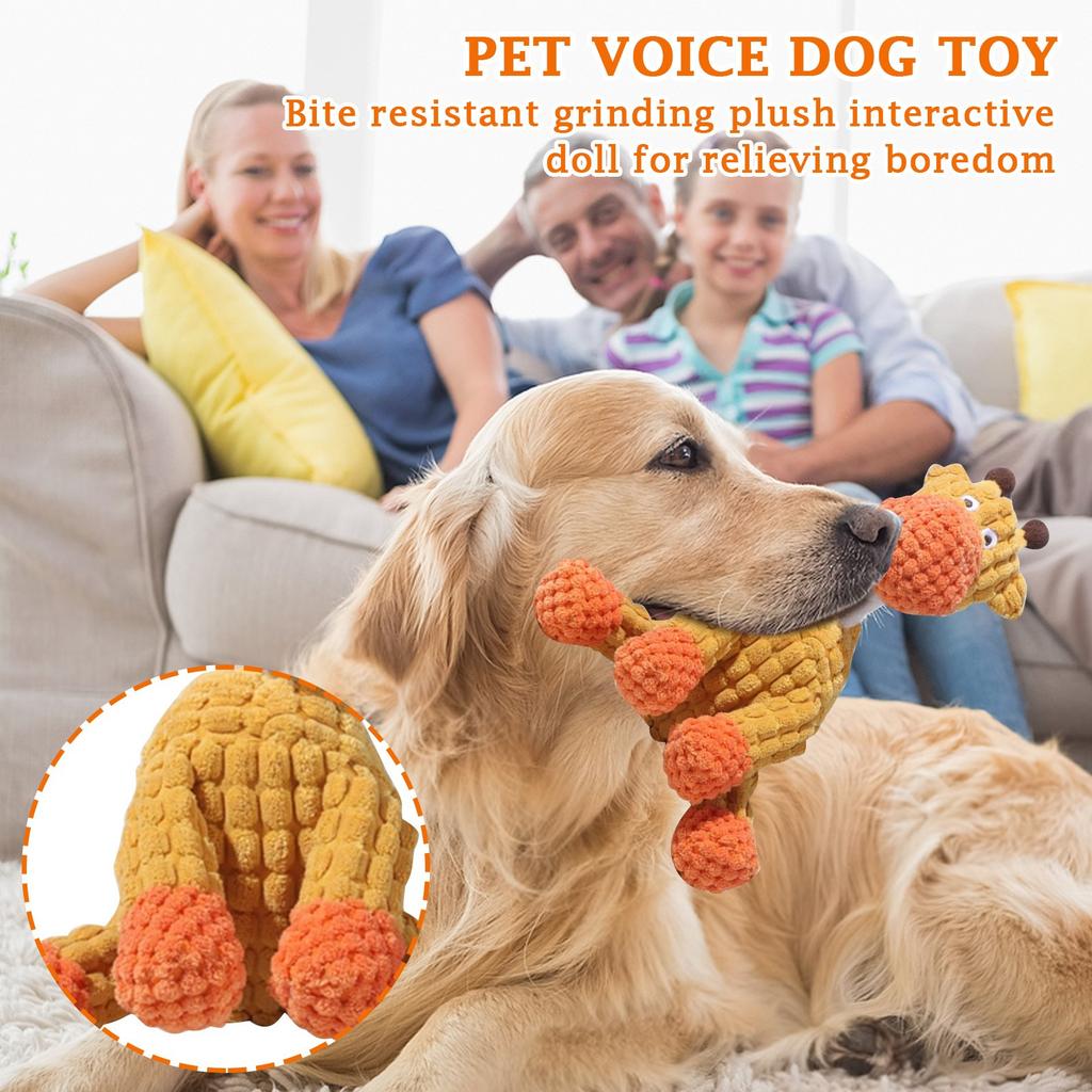 Неразрушимые игрушки для собак, интерактивные игрушки для собак, жевательные игрушки, неразрушимые пищащие игрушки для собак, мягкие плюшевые игрушки для игр и дрессировки