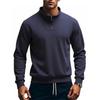 Autumn and Winter Men's Semi-zipper Stand-up Collar Long-sleeved Sweater Daily Versatile Fitness Sweater