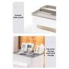 Tissue Paper Box with Storage Compartments Large Capacity Easy To Install Desktop Storage Organizer Remote Holder