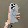 Матовый frosted чехол с рисунком, ощущением кожи, PC+TPU 2-в-1, с принтом милой девочки, защитный чехол, мягкая задняя крышка