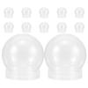 12Pcs DIY Clear Plastic Snow Globes Screw Caps Fillable Water Globes Perfect Winter Holiday Decor Craft Kit for Kids Adults