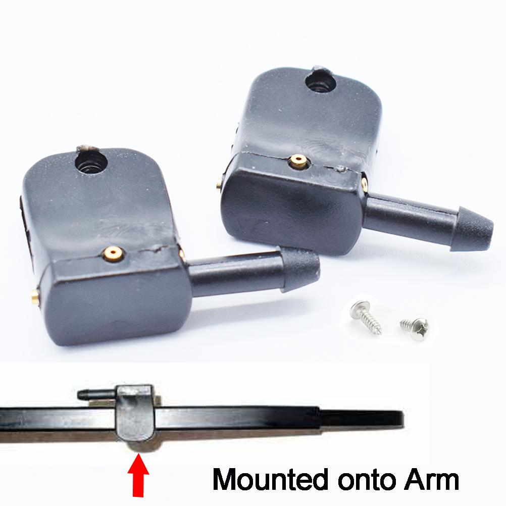 Универсальный 2X передний рычаг стеклоочистителя, форсунка для омывателя, набор для струйного распыления для Renault Espace 3 для VW Crafter Smart Fortwo 12 мм крюк