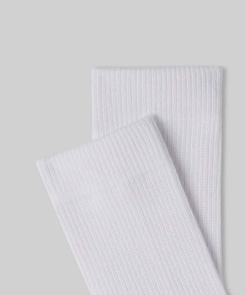 MUSINSA STANDARD Heritage Athletic Crew Socks 7-Pack [White/Black]