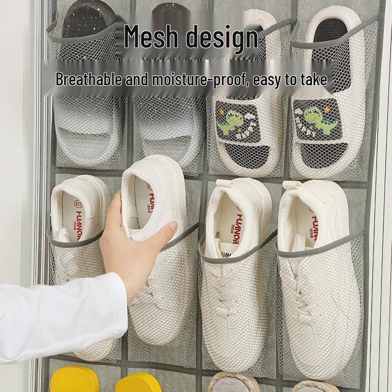 Over-the-Door Multi-Layer Shoe Hanging Organizer for Dorms