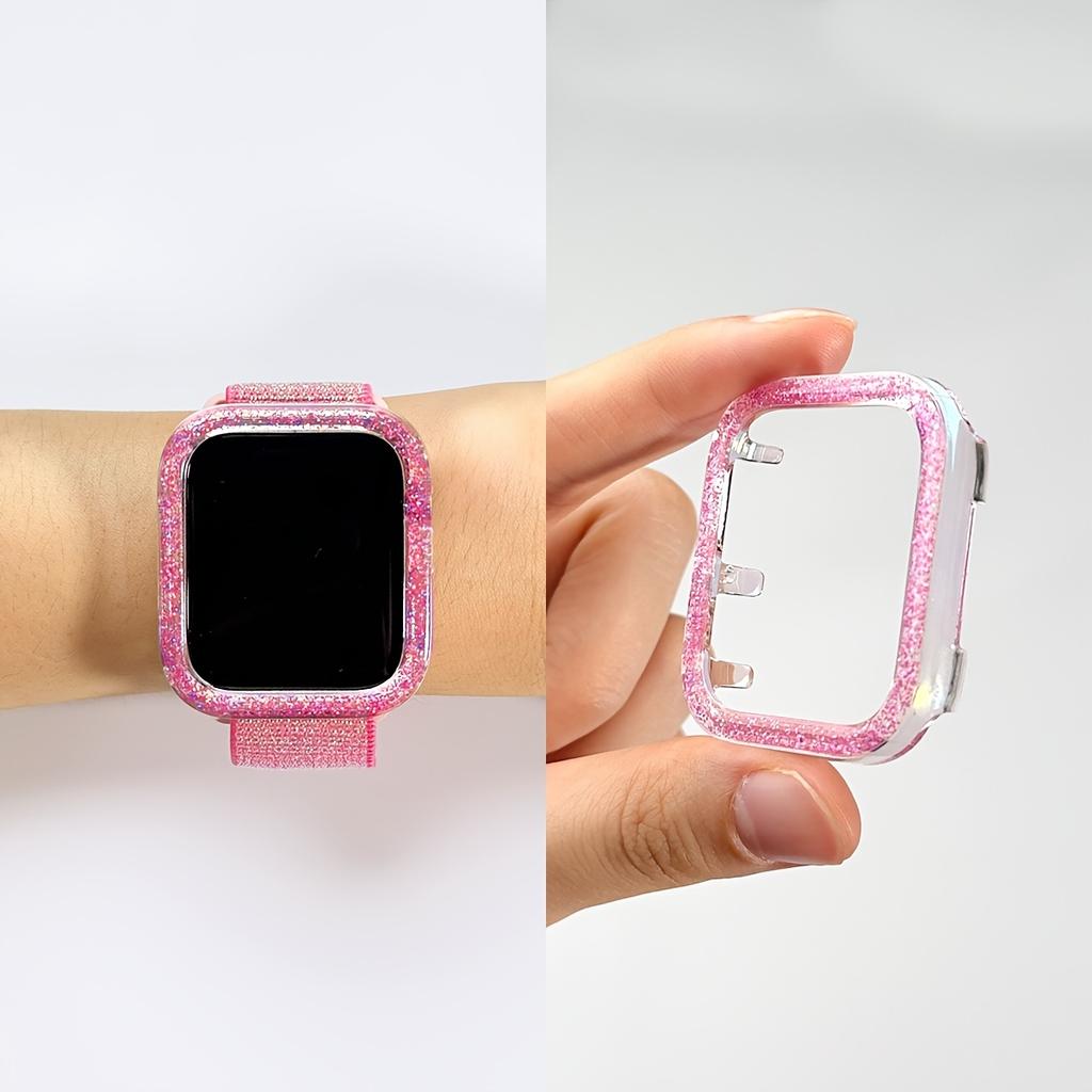 Лазерный перламутровый умный чехол-бампер из ПК для Apple Watch Ultra Серии 7/8 Совместим с 38/40/41/42/44/45 мм Защитная крышка