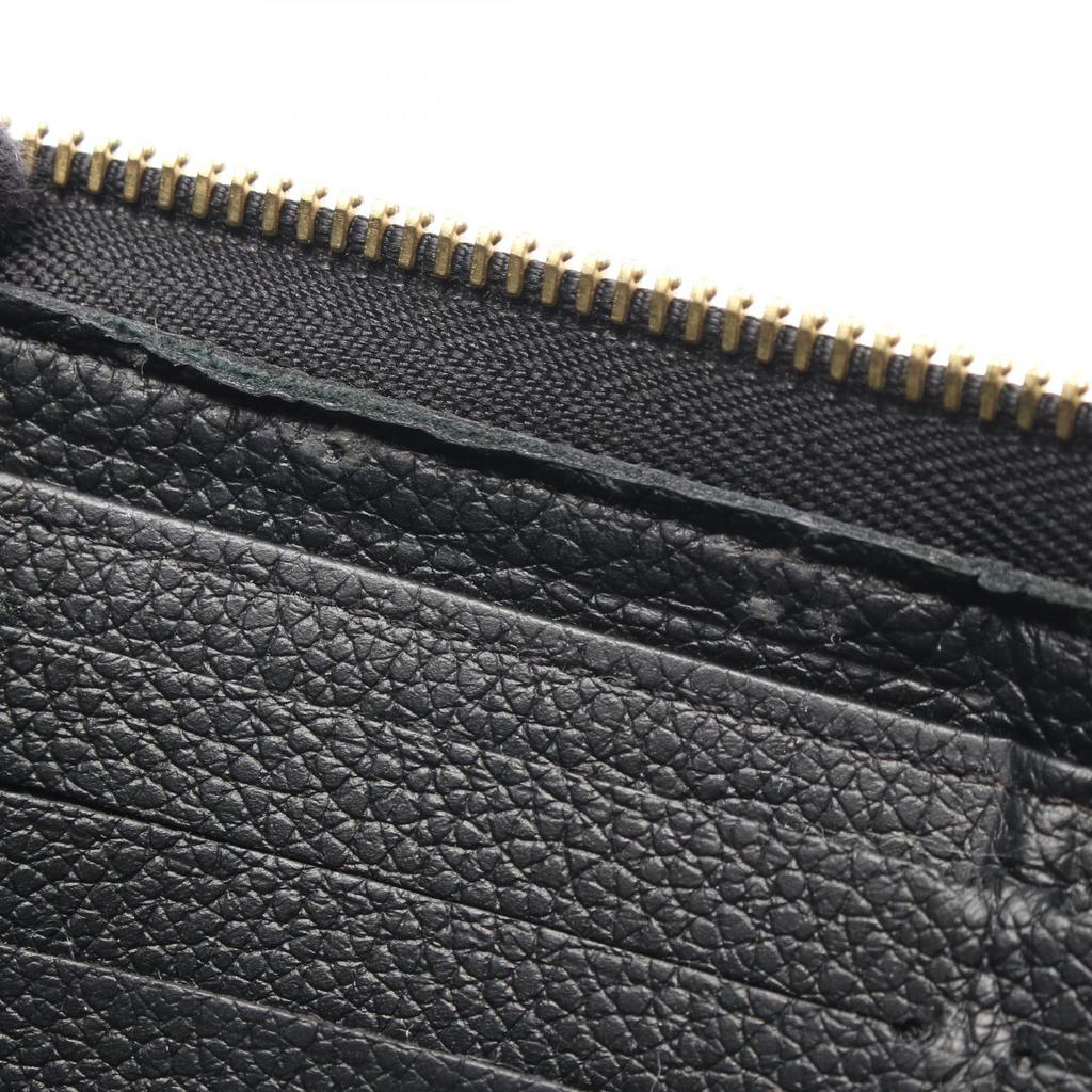 Used LOUIS VUITTON Zippy wallet Around long wallet M61864 Monogram empreinte leather Black Black Used Women