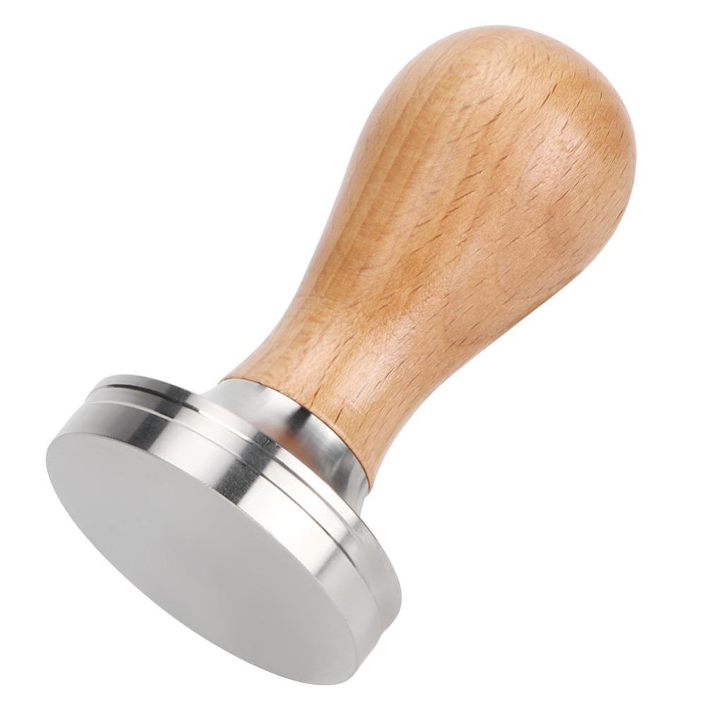 Wooden Handle Espresso Tamper 304 Stainless Steel Coffee Tamping Tool Coffee Tamper Coffee Making