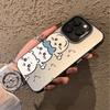 Парное использование для чехла телефона Apple iPhone 17/16 Цвет Серебряный 15/13/12 Мультяшный 14/xr