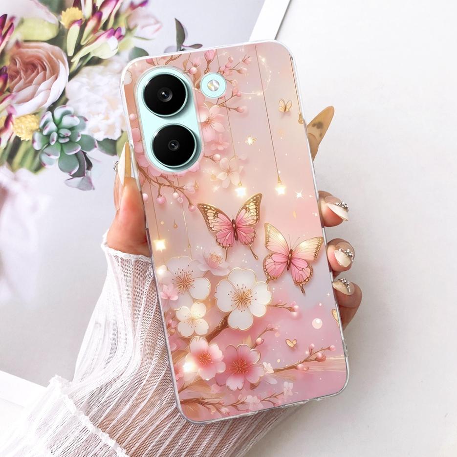 Чехол для Xiaomi Poco X8 Pro 5G Милый Чехол с Рисунком Сердечка Мягкий Тонкий Чехол для Телефона Для Xiaomi Poco X8 Pro Max PocoX8 Pro 5G