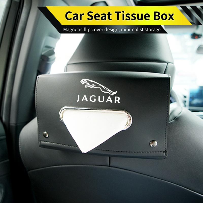 Car Seat Tissue Box Paper Towel Storage Bag Napkin Case Accessories For Jaguar XF XJ XFR XKR S-Type F-Type X-Type F-Pace I-Pace ZZ4