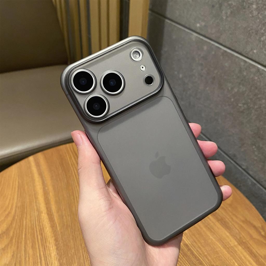 Ультратонкий прозрачный матовый противоударный чехол для телефона для iPhone 17 16 12 15 13 14 Pro Max 17Pro 17 Air Полупрозрачная защитная крышка для объектива