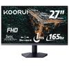 KOORUI Gaming Monitor 27 Inch Monitor Full HD 165Hz 1ms Matte Slim GN01 Bezel/Eye Care/Tilt Adjustment/HDMI 2.0/DP/VESA