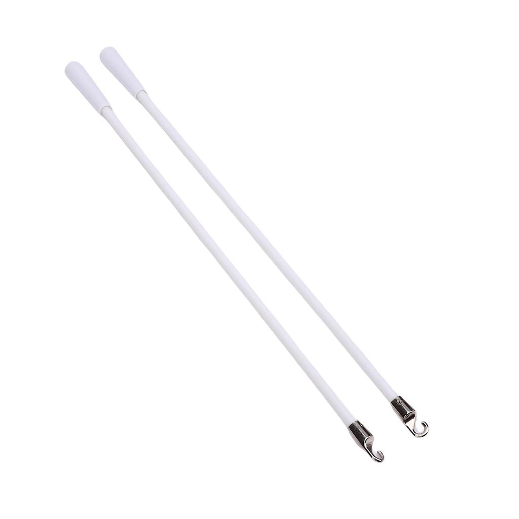 2 шт. Палочки для жалюзи, палочка для вертикальных жалюзи, замена с ручкой-крючком, белые палочки для наклона жалюзи из стекловолокна для открывания окна