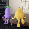 3D-печатные фигурки фруктов и овощей с подвижными суставами Дизайн лимона и банана Украшения Декор для стола Декор для дома