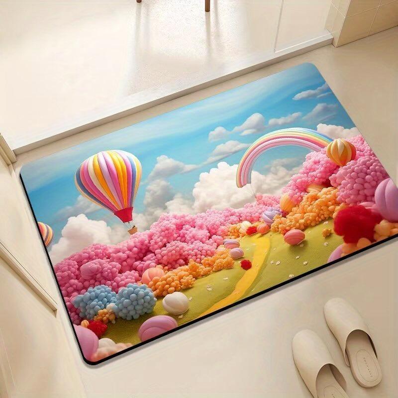Three-dimensional Flower Diatom Mud Floor Mat Bathroom Carpet Toilet Footpad Super Absorbent Washstand Mats Home Entry Decor Rug