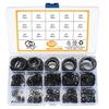 300Pcs Carbon Steel Black Shaft A-type C-type Spring Set M4-M28 Elastic Shaft Retaining Ring Box