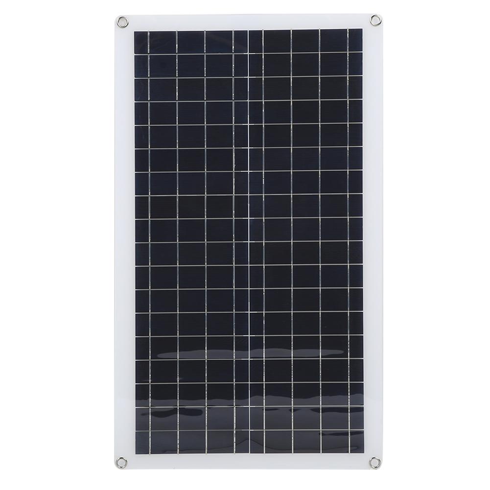 40W Ultra‑Thin Polycrystalline Solar Panel Dual USB Port Charging for Mobile Phone MP3