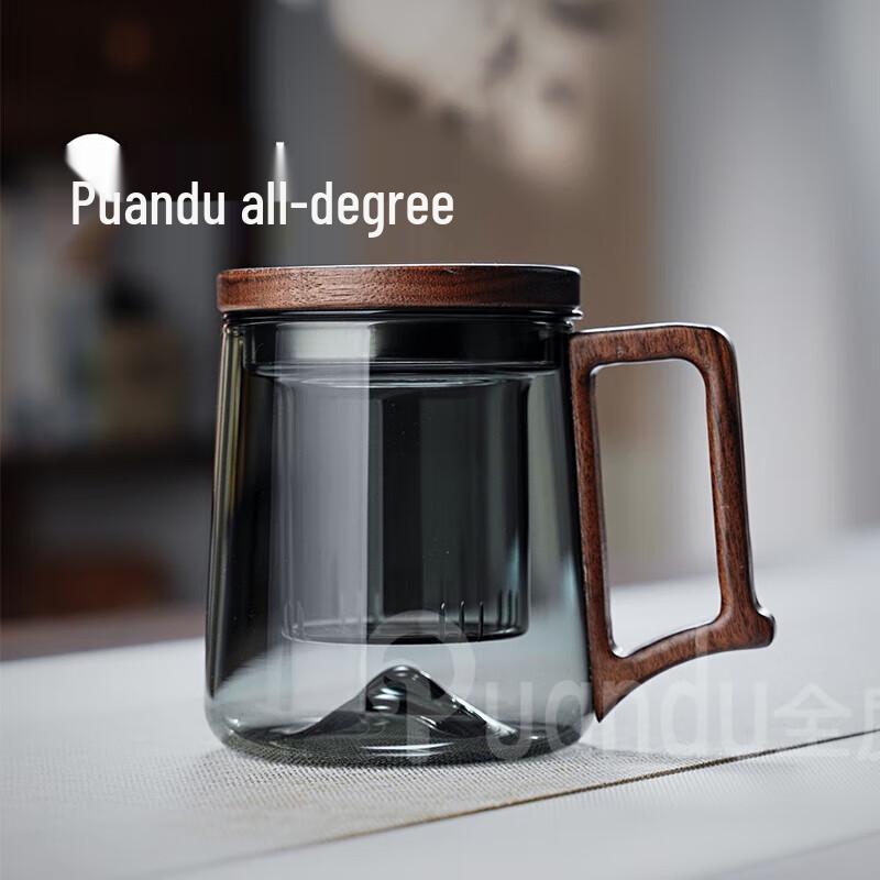 Quandu Thickened Glass Tea Infuser Separation Cup