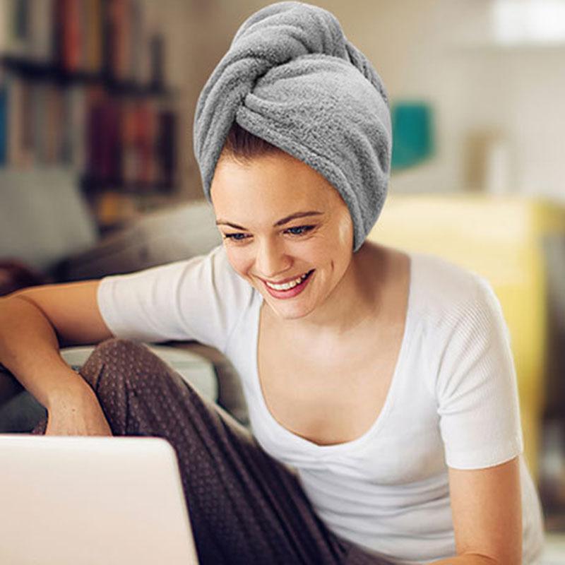 Коралловый бархат, быстросохнущая шапочка, впитывающая шапочка для банного полотенца, обертывание головы полотенцем, шапочка для душа для сухих волос