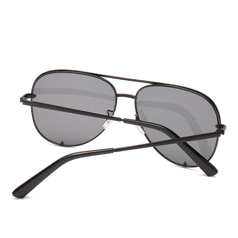 Popular toad glasses sunglasses for women, European and American trend metal double beam men's and women's driving sunglasses, street photography i
