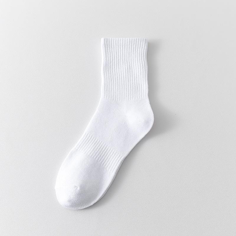 5 Pairs of Men's Spring and Summer Thin Deodorizing Sweat Absorbing Pure Cotton Tube Socks