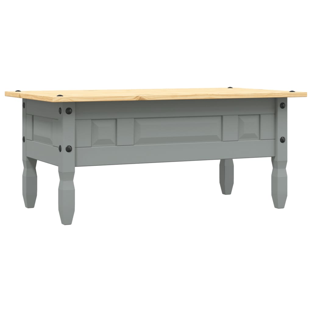 Mexican Style Pine Coffee Table Gray 100 x 55 x 44 cm
