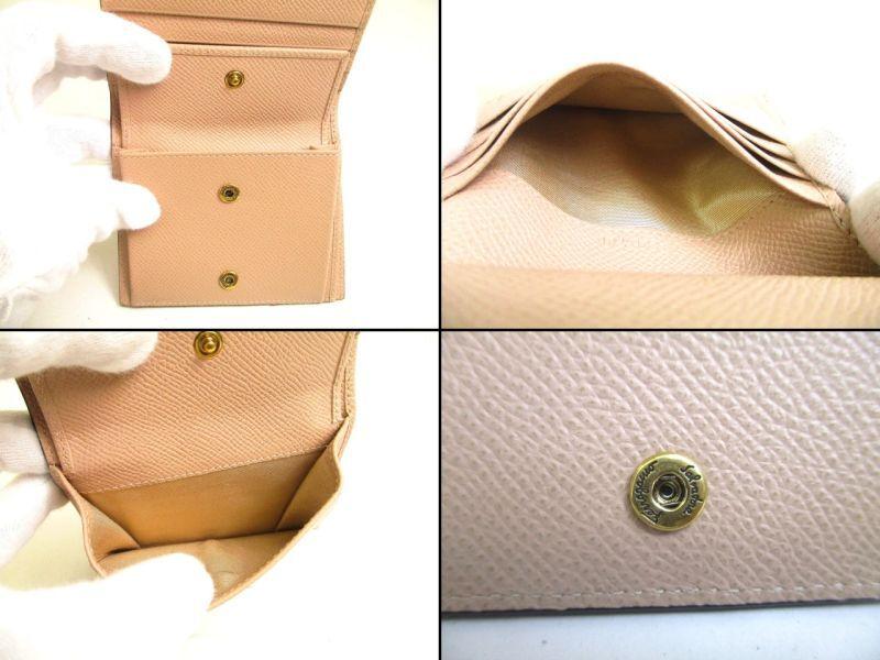 Подлинный кошелек Salvatore Ferragamo Gancini бежевого цвета из кожи золотого цвета H/W Bifold #a194, восстановленный