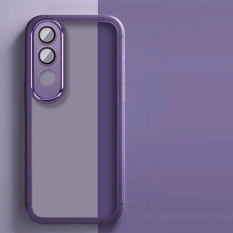 For VIVO V50 Lite V50Lite 4G 5G Case Shookproof Soft Plating Silicone Back Cover Carcase Coques Fundas Shell Mobile Phone Cases