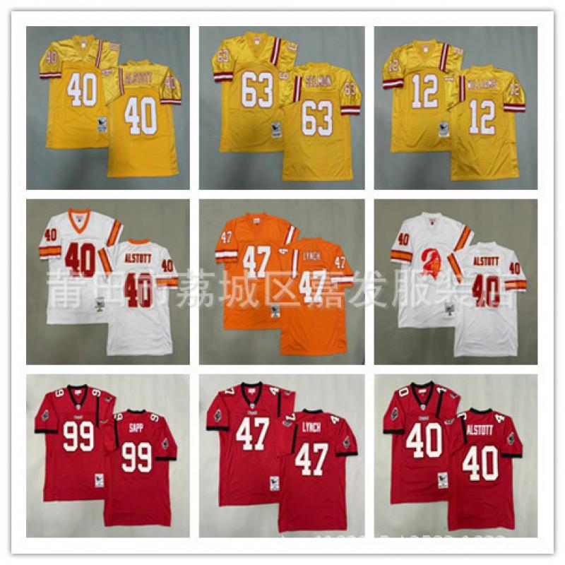 Tampa Bay Buccaneers Retro Football Jersey Mens Cotton Team Sport Uniform Fan Wear Fall