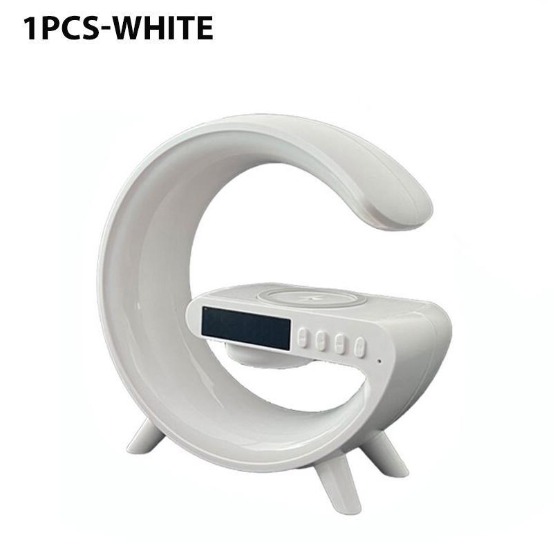 1 шт., умная Bluetooth звуковая машина, светодиодная лампа с беспроводным зарядным устройством, атмосферная лампа с управлением через приложение для украшения дома в спальне