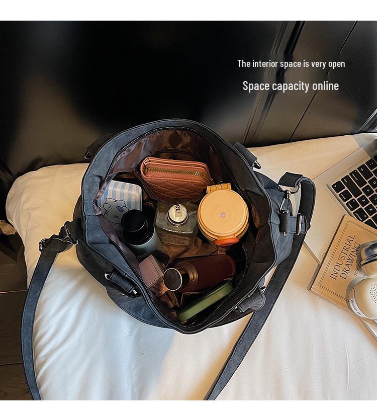 2025 New Women's Versatile Crossbody Tote Bag - Frosted Solid Shoulder Handbag