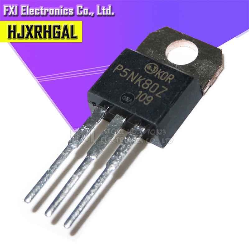 5pcs/lot STP5NK80Z P5NK80Z TO-220 package N-channel original authentic