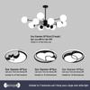 Nordic Modern Chandelier - Elegant, Atmospheric Lighting for Living Rooms, Bedrooms, or Dining Areas