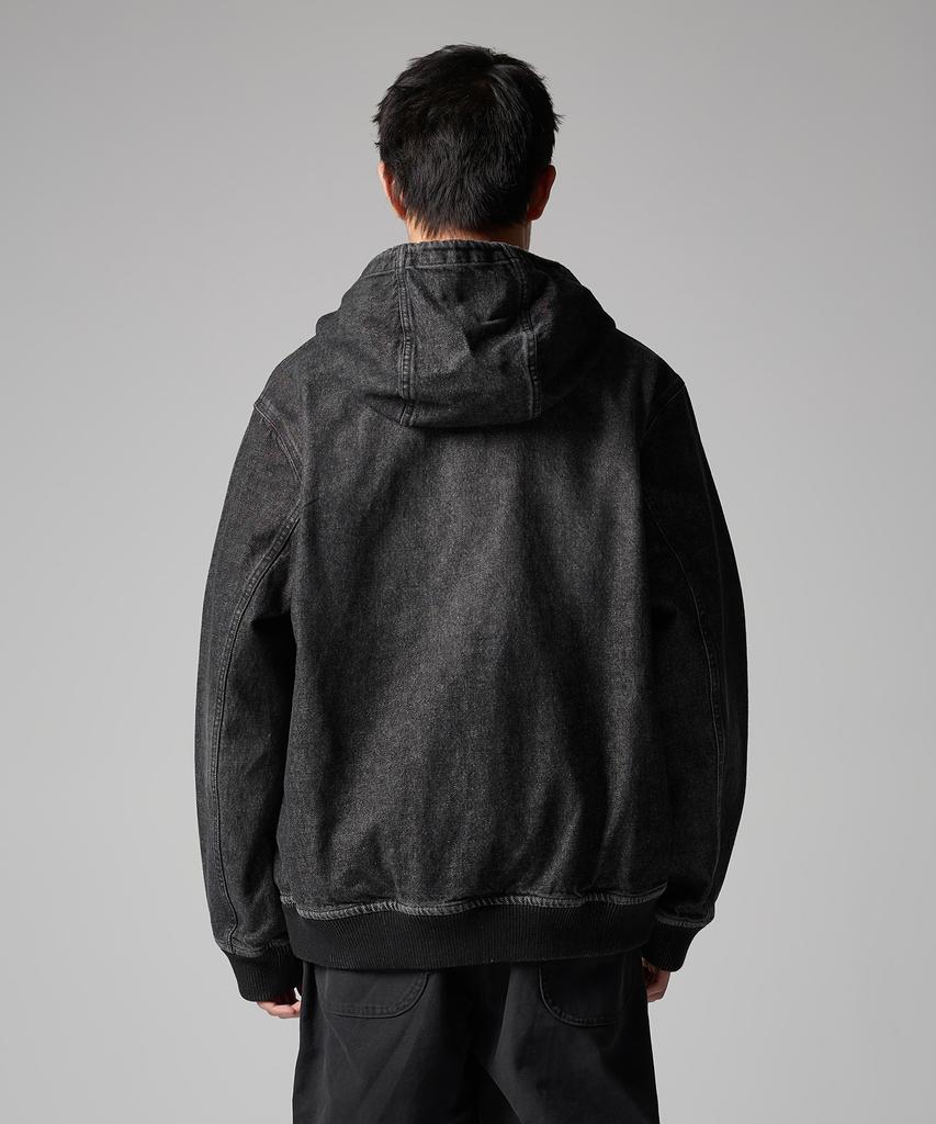 Dickies Джинсовая толстовка на молнии с логотипом-волной, черный деним
