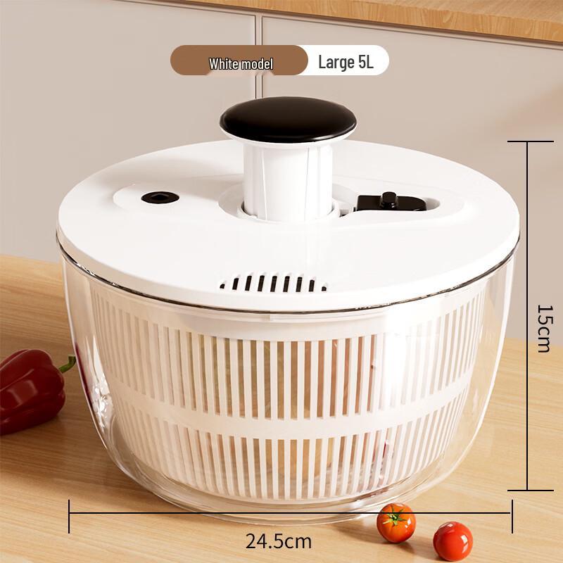 Large Press-Type Salad Spinner & Vegetable Dehydrator