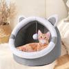 Кроватки для кошек, для домашних кошек, с игровой мышкой, удобный лежак, аксессуары для домашних животных