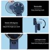 (черный) M12 Летний Охлаждающий Ручной Вентилятор USB Перезаряжаемый Мини Складной Настольный Вентилятор со Шнурком для Шеи