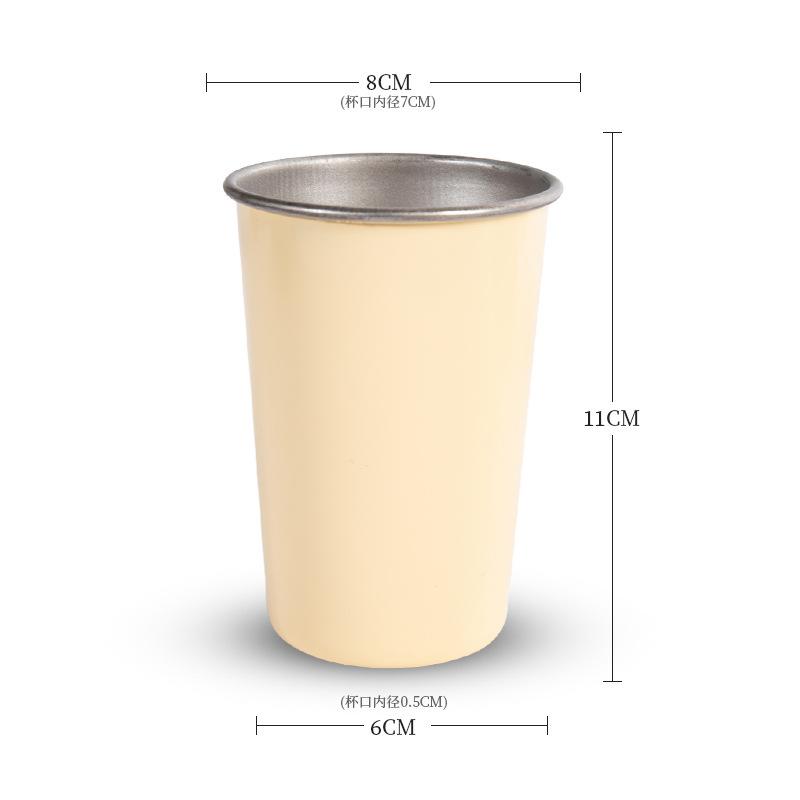 230/350/500 мл нержавеющая сталь пивные кружки бытовые офисные металлические стаканы для воды напитки кофе чай молочные кружки кухонная посуда