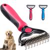Pet Shedding Brush Double-sided Primer Rake for Dogs and Cats Shedding and Peeling Tools for Modifying Ultra-wide