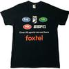 Fox Sports ESPN 100% Cotton T-shirt Mens Tees Top Mens Size Medium Foxtel AFL Football NRL Rugby League