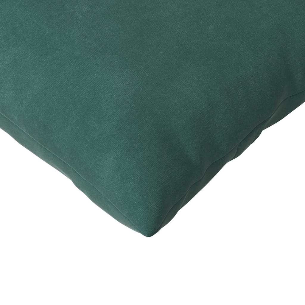 Sofa Cushions 2 Pieces Dark Green 200 x 40 cm Cord Fabric