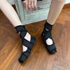 Fashion Spring/autumn Solid Flats Square Toe Flat with Ladies Shoes On Sale 2024 New Ballet Flats Buckle Strap Shallow Novelty Flats