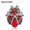 Vintage Jewelry Insects Beetles Corsages Antique Silver Crystal Ladybug Brooches Bouquet Brooch Pins For Women Girls Clips