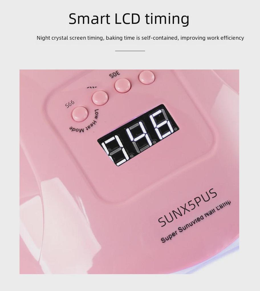 Лампа для ногтей SUNx5 Plus Sunshine: 4-скоростная светодиодная лампа для фототерапии и нанесения лака на ногти высокой мощности