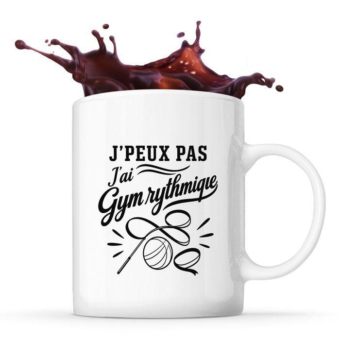 Mug - PLANETEE - J’peux pas j’ai Gym rythmique - Céramique 330 ml - Lave-vaisselle - Imprimé en Bretagne